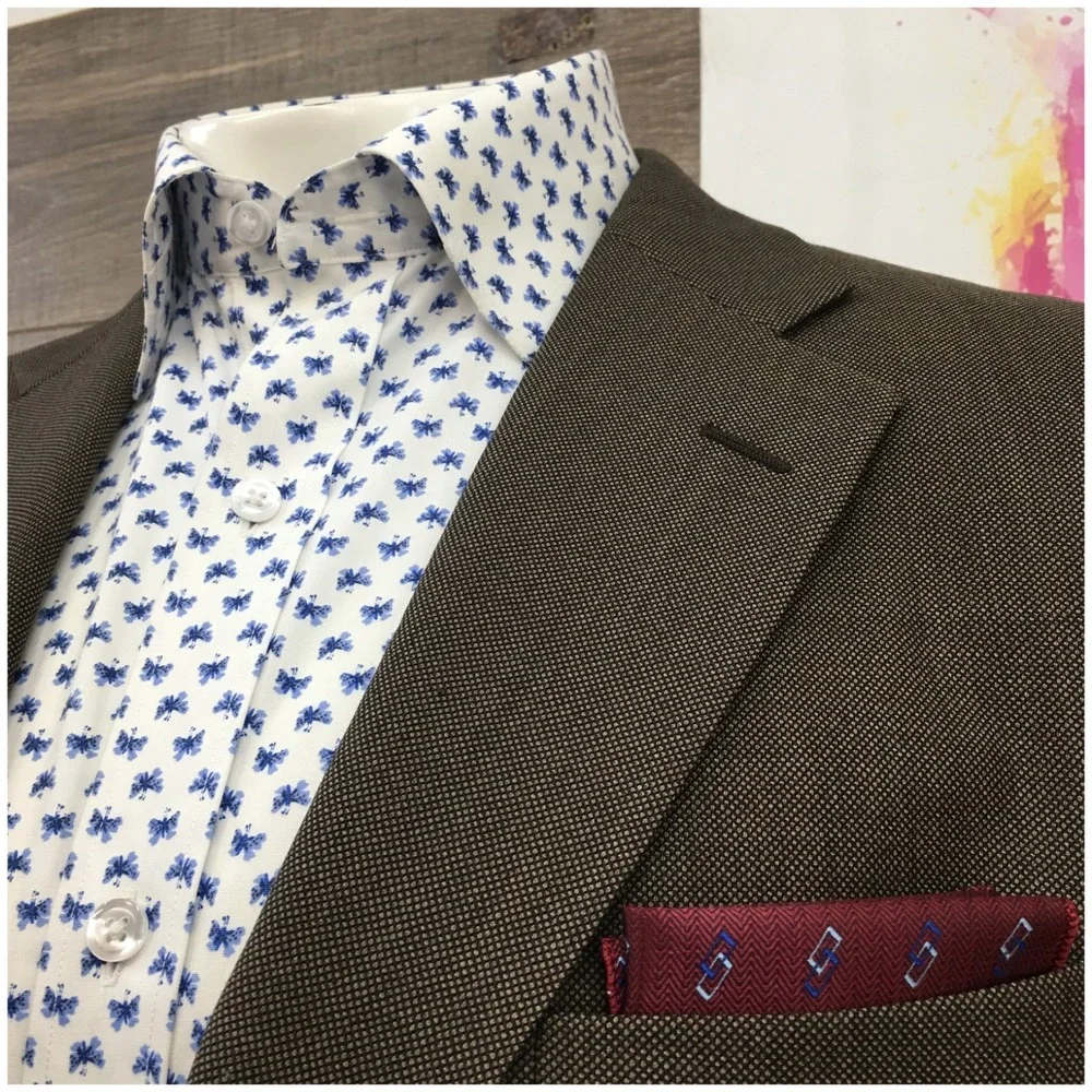 HICKEY FREEMAN Mens Blazer Sport Coat Casual Jacket‎ Size 42L Classic Wool Suit